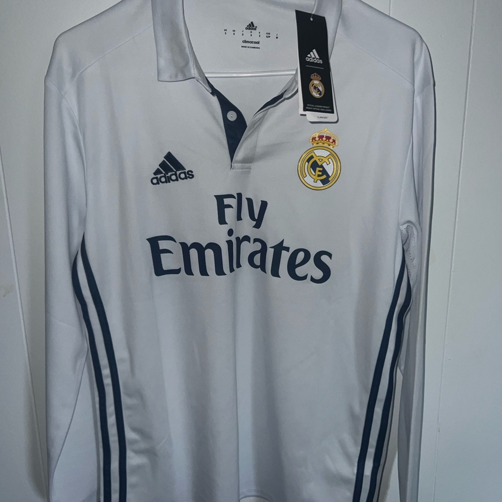 2016 -2017 ORIGINAL Retro Long Sleeve Real Madrid Home Jersey